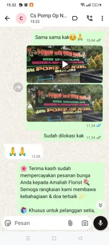 Testimonial Papan Bunga cibungur