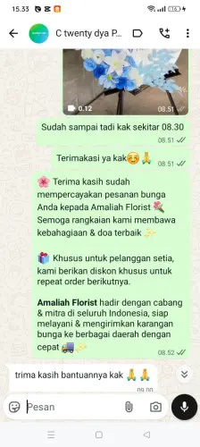 Testimonial Standing Flower cibungur